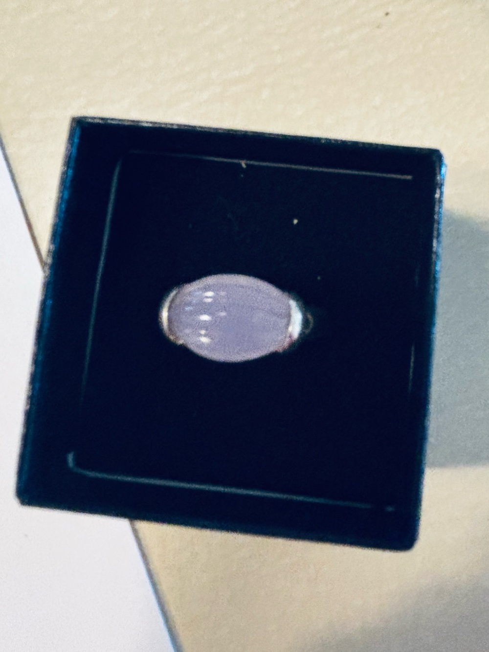 Sterling Silver Lavender Chalcedony Ring - Women's Size 7  Native  American.
